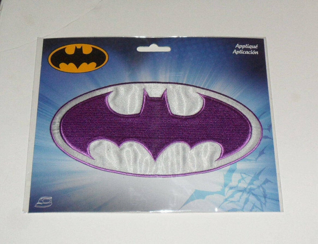 DC COMICS BATMAN Purple Logo Embroidered Iron on Patch 6 7/8 New Etsy — free download