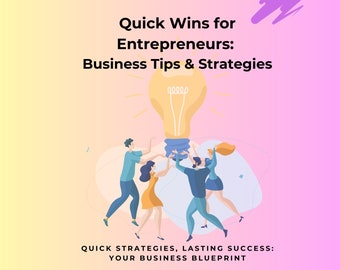 Quick Wins for Entrepreneurs Business Tips & Strategies, Business growth, Entrepreneurship101, digital eBook, business branding, WreathbyVA