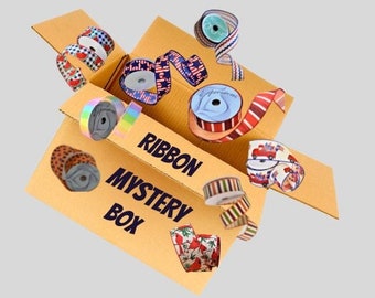 Ribbon Mystery box, assorted ribbon, ribbon for wreath, wreathsbyva