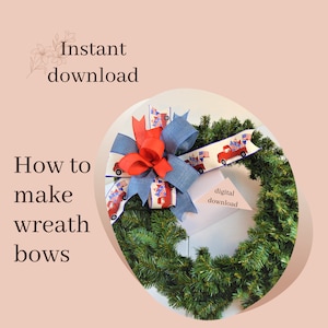 How to make a bow, how to make a wreath bow, bowdabra maker, bow tutorial, evergreen base, wreathsbyva