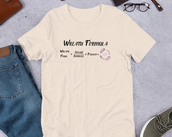 wreath formula short sleeve shirt, crafting T-shirt, unisex T-shirt, wreath making shirt, wreathsbyVA