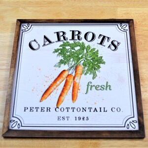 Happy Easter, Easter bunny, Peter Cottontail Carrots sign, Easter wooden sign, front door sign, door hanger, wreathsbyVA