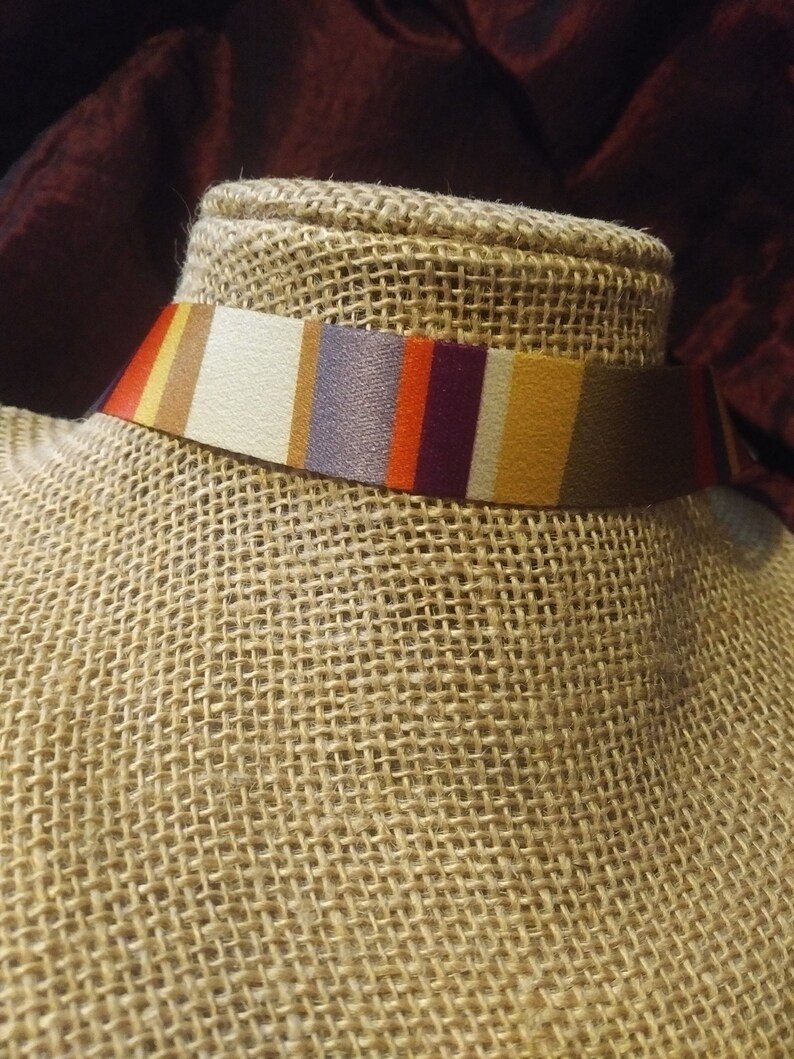 Doctor Who 4th Doctor Tom Baker Scarf Pattern Choker Etsy