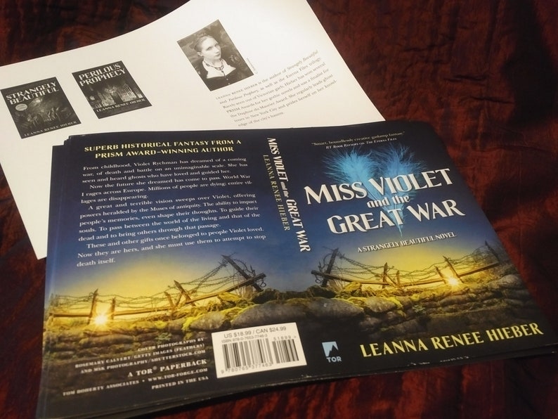 Miss Violet and The Great War: A Strangely Beautiful novel Tor Books Signed & Personalized The Long-Awaited Strangely Beautiful Finale image 4