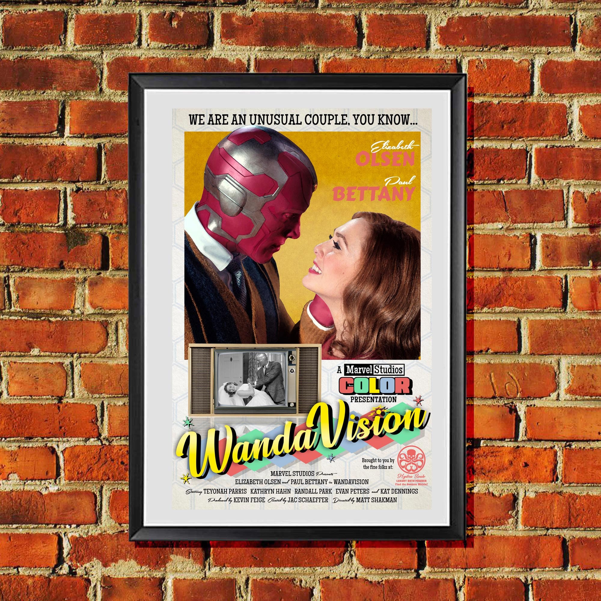Discover WandaVision Retro Advertising Artwork Marvel Poster