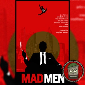 Mad Men Inspired Retro Art Print Poster 11x17 - Etsy