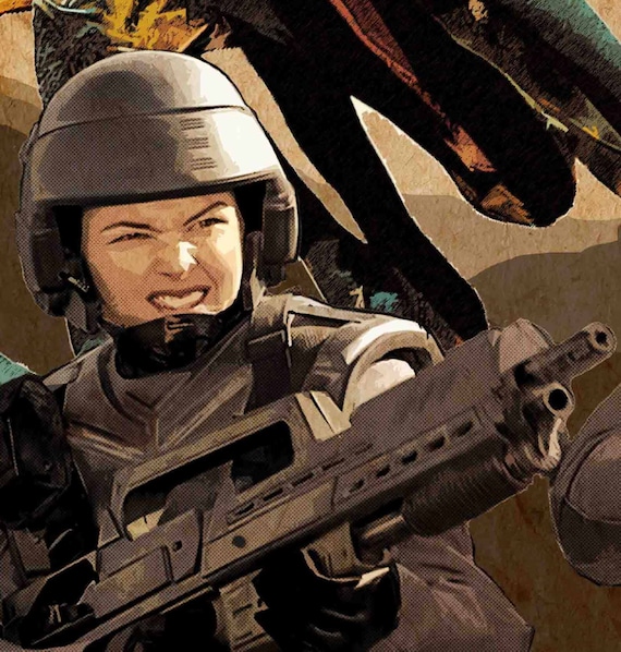 Starship Troopers Original Kunstwerk Propaganda Poster Etsy