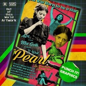 Pearl Horror Movie Mia Goth Poster/Print Original Artwork