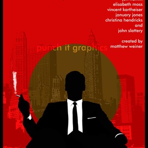 Mad Men Inspired Retro Art Print Poster 11x17 - Etsy