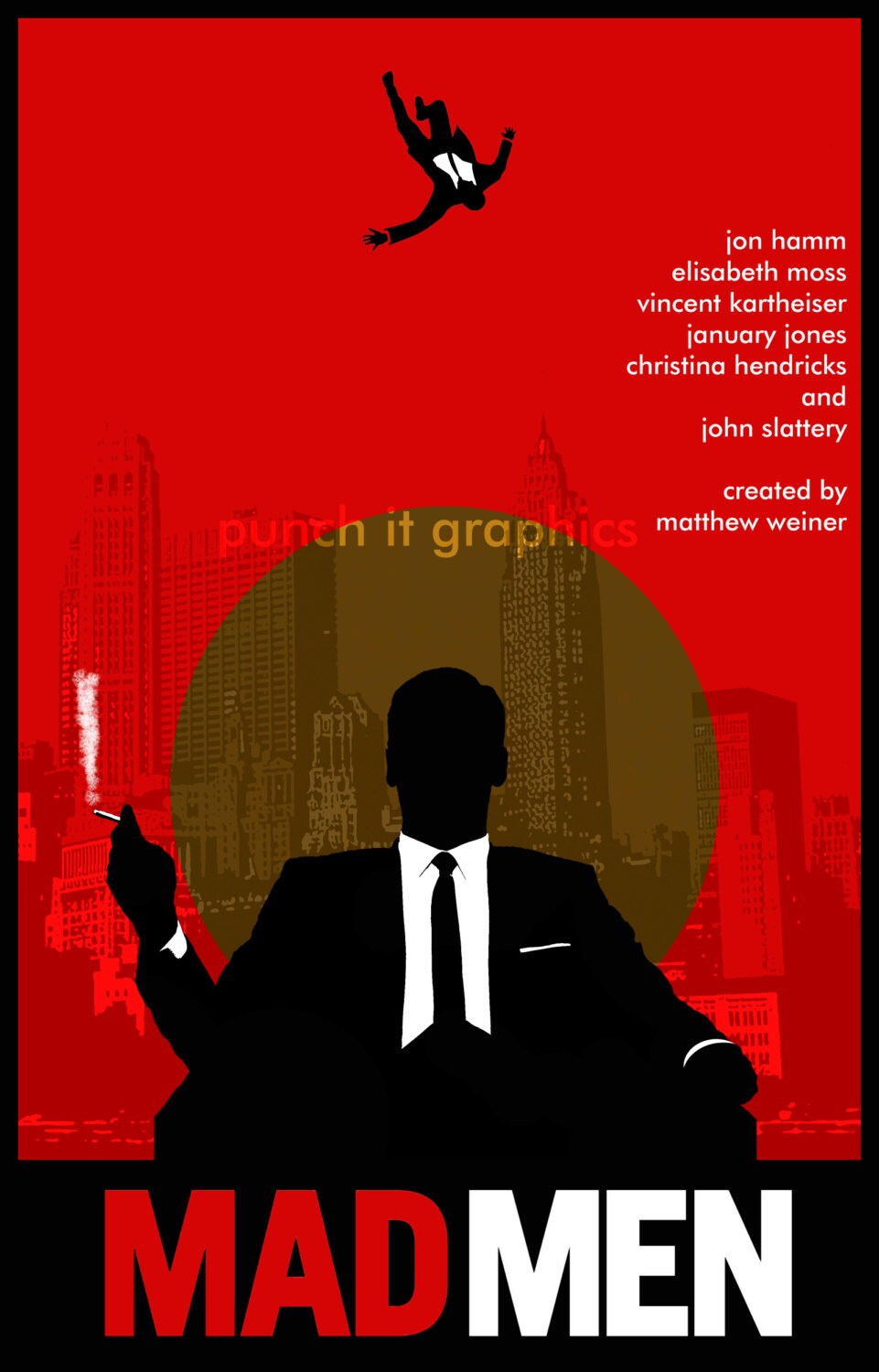 Mad Men Inspired Retro Art Print Poster 11x17 - Etsy