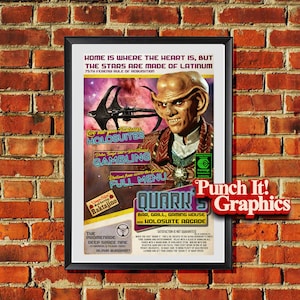 Deep Space Nine Quark's Bar Advertisement Artwork Poster/Print Original Artwork 11x17 or 13x19 inch sizes