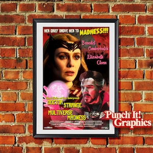 Doctor Strange in the Multiverse of Madness Alternative Movie Poster/Print Original Artwork 11x17 or 13x19 inch sizes
