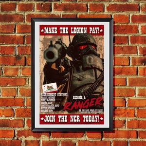 New California Republic NCR &quot;Make the Legion Pay!&quot; Propaganda Print 11x17 inches