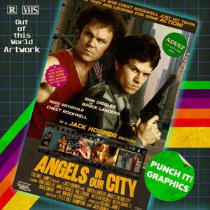 Boogie Nights Dirk Diggler “Angels in our Town” Movie Artwork Poster/Print Original Artwork 11x17 or 13x19 inch sizes