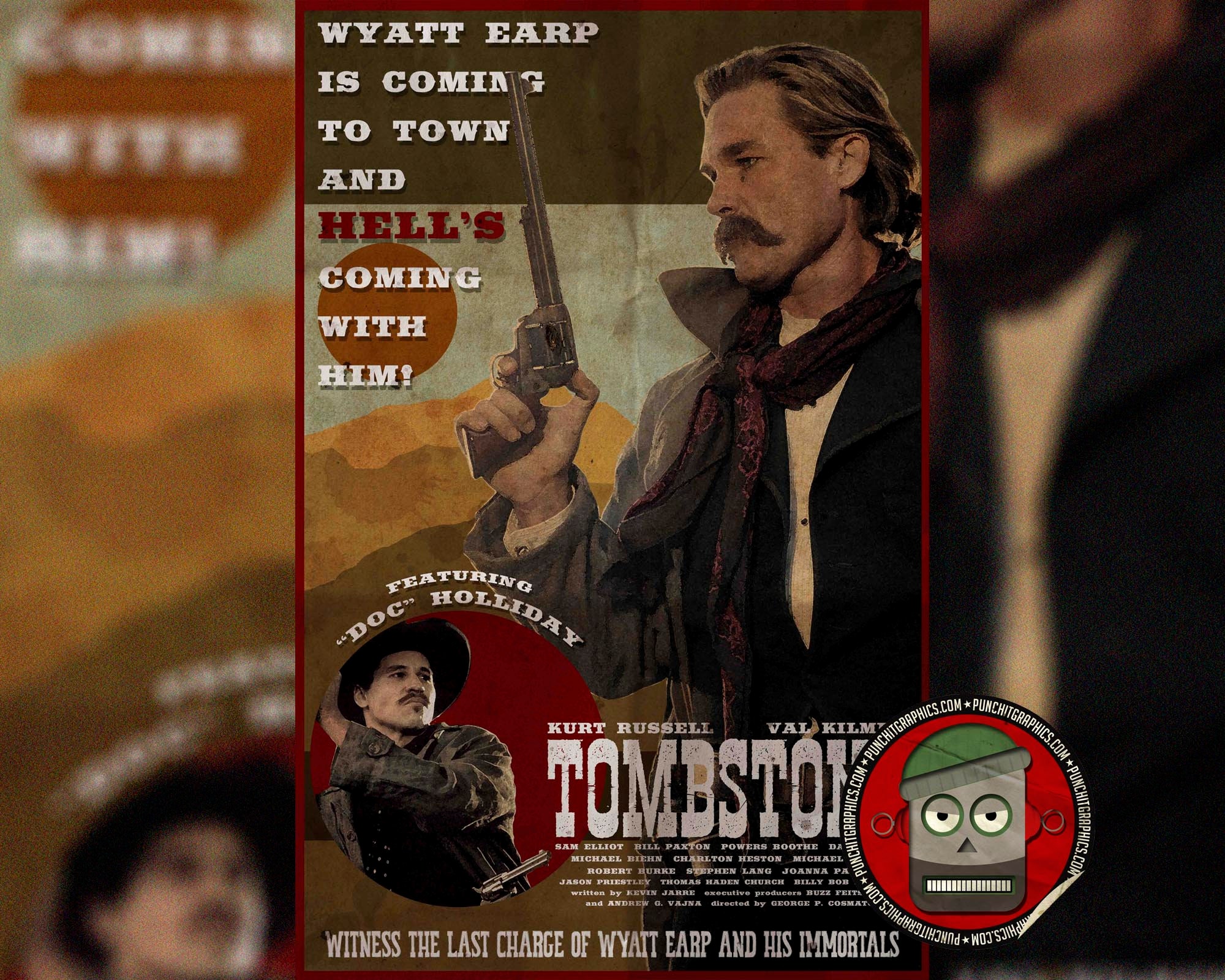 Tombstone Movie Original Poster Art Print 11x17 Inches - Etsy