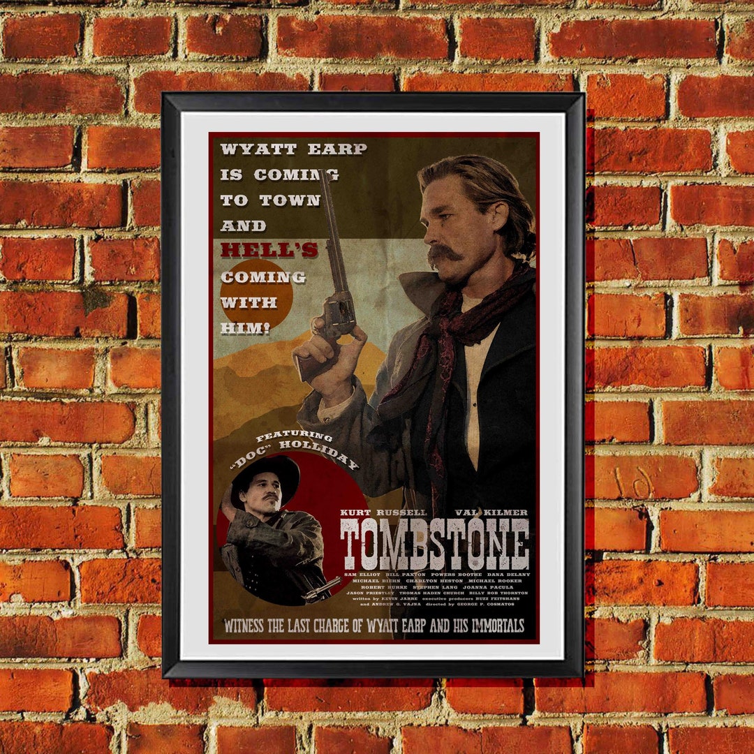 Tombstone Movie Original Poster Art Print 11x17 Inches - Etsy