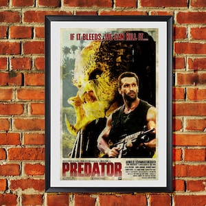 Predator Arnold Schwarzenegger Póster Original Art Print 11x17 pulgadas