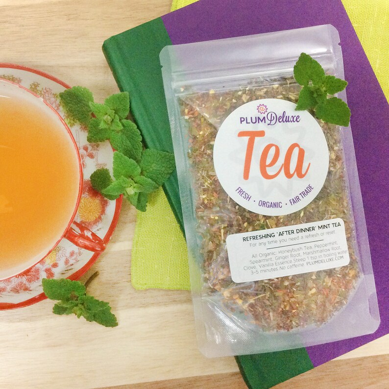 Peppermint Tea with Spearmint After Dinner Mint Tea Herbal Etsy Peppermint Tea with Spearmint After Dinner Mint Tea Herbal Etsy