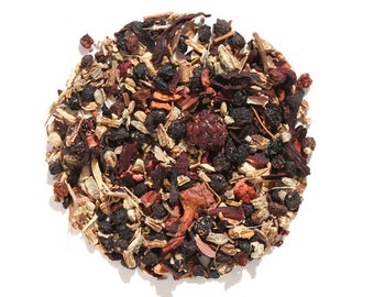 Strawberry Immunity Herbal Tea | Elderberry Tea | Echinacea Tea | Loose Leaf Tea