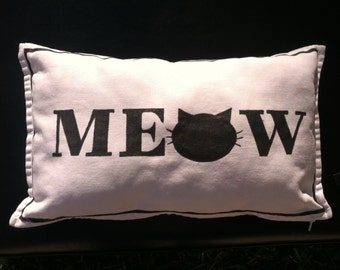 MEOW Pillow Cover