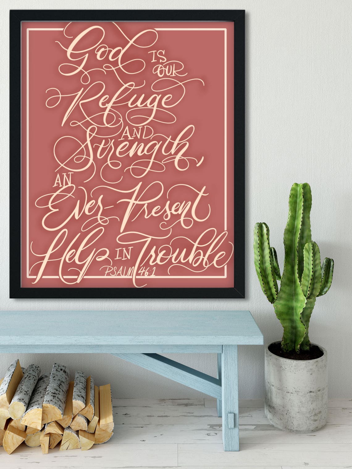 Psalm 461 Bible Verse Print for Digital Download 8x10 Etsy