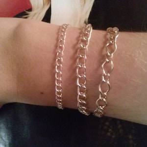 Silver Bracelet Trio/Stacking Bracelets/Silver Plated Bracelet Set/Silver Stacking Bracelets