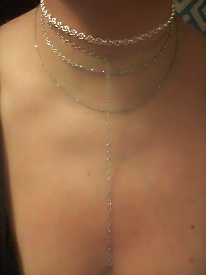 or GunmetalSparkly Rope ChokersSilver Rope ChokerGold Rope ChokerGunmetal Rope Choker Rope Chokers in Gold Silver