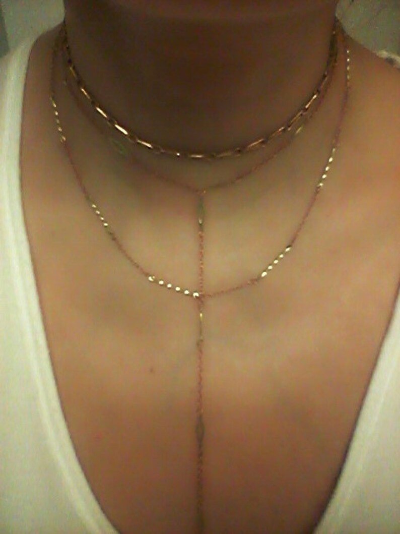 Delicate Layering NecklacesCopper and Brass Choker LariatCopper and Brass Layering NecklaceCopper Lariat Necklace