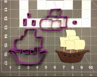 BOAT BATEAU PIRATES voile forme cookie cutter Pâte Biscuit Pâtisserie Fondant Sharp