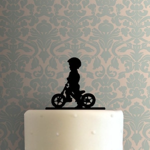 Boy Riding Bike 225-B521 Cake Topper