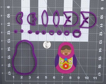 Matryoshka Russian Nesting Doll 266-G769 Cookie Cutter Set