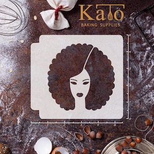 Afro Girl 783-B976 Stencil