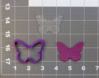 Butterfly 227-089 Cookie Cutter and Acrylic Stamp (Embossed)