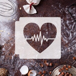 Pochoir Heartbeat Heart 783-C508