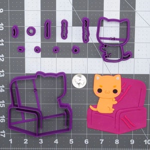 Cat Scratching Couch 266-E401 Cookie Cutter Set