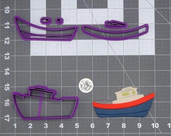 Juego de cortadores de galletas con forma de barco 266-L938