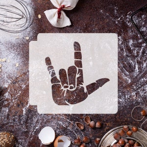 ASL Kocham Cię 783-H380 Szablon