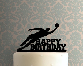 Sports Party Soccer Cake Topper Personalized Birthday Keepsake- LT1171 Ball