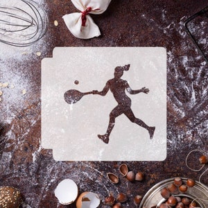 Tennis Player 783-E760 Stencil