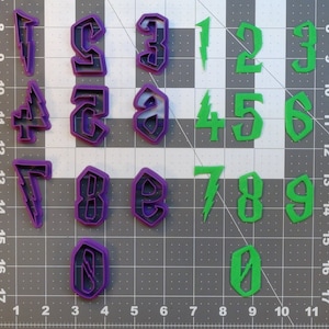 Wizard Font Numbers 266-B993 Cookie Cutters