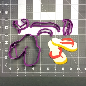 Conjunto de cortador de biscoitos flip-flop 104