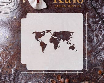 World Map 783-144 Stencil