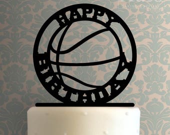 Basketball Fire Edible Cake Topper Or Cupcake Toppers – Birthday Party Decor