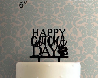 Happy Gotcha Day Paw 225-511 Cake Topper