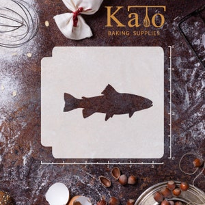 Fish - Salmon 783-B885 Stencil Silhouette
