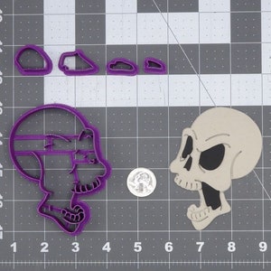 Skull Yelling 266-J169 Cookie Cutter Set