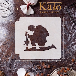 Soldier Kneeling 783-C211 Stencil