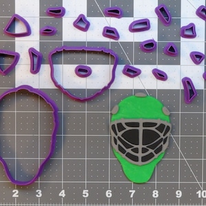 Hockey Goalie Helmet 266-A977 Cookie Cutter Set
