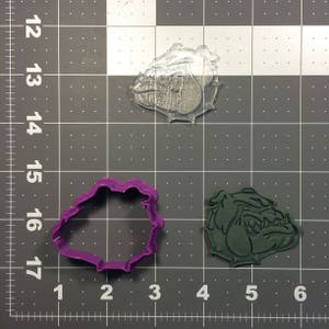 Bulldog 101 Cookie Cutter and Stamp (Embossed)