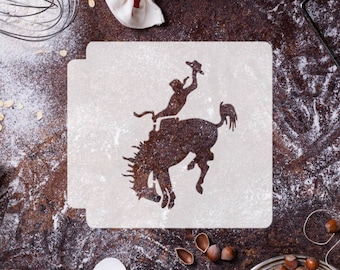 Cowboy on Horse 783-F446 Stencil